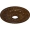 Ekena Millwork Warsaw Ceiling Medallion (Fits Canopies up to 3 1/2"), 18"OD x 3 1/2"ID x 1 3/8"P, Root Beer Crackle CM18WARBC - alternate 4
